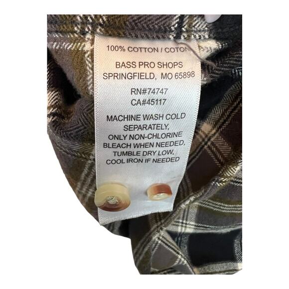 Mens Grunge Flannel Shirt Button Down Distressed Gorpcore Utility Medium - Picture 6 of 6